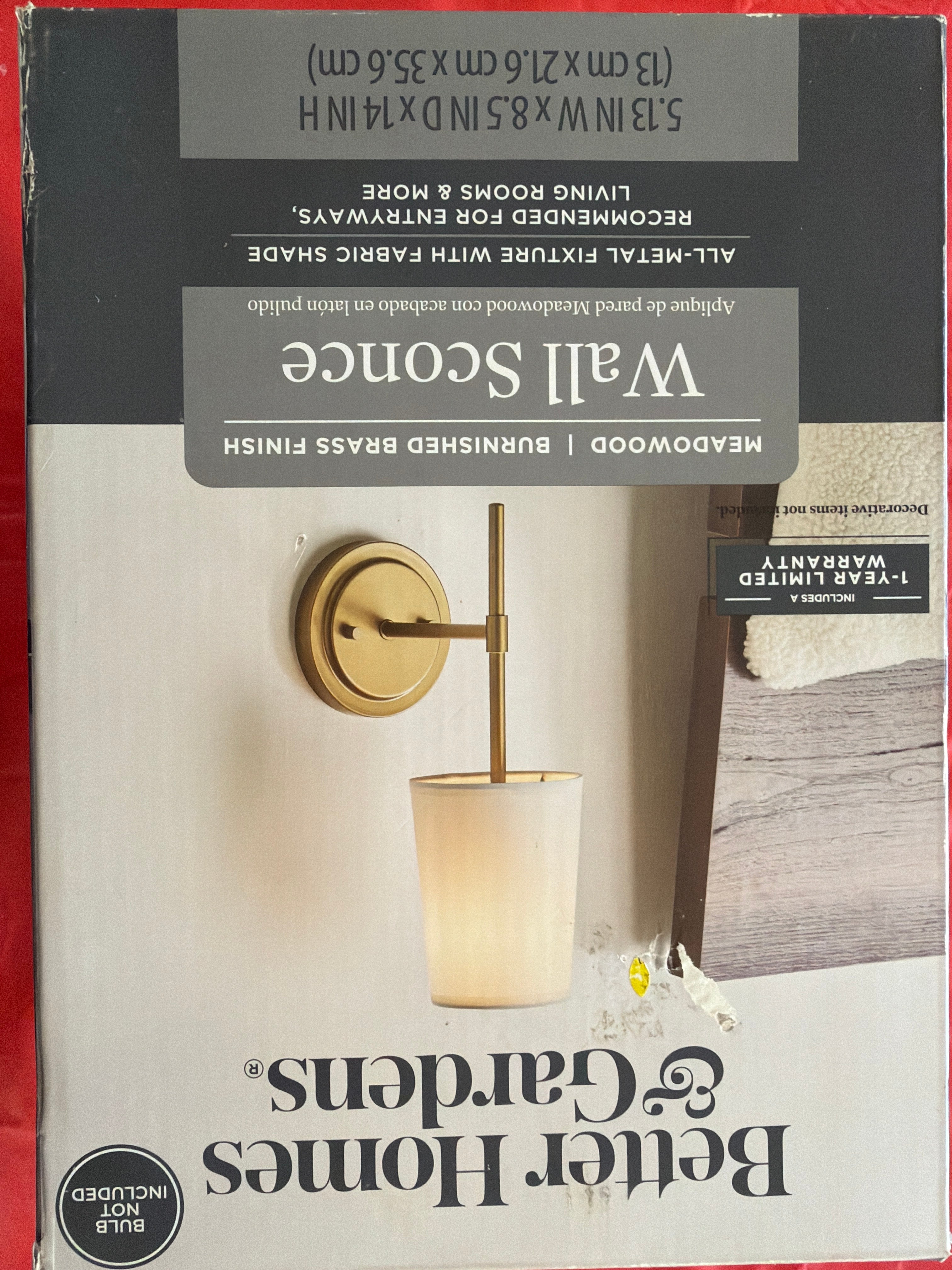 Better Homes & Garden Wall Sconce