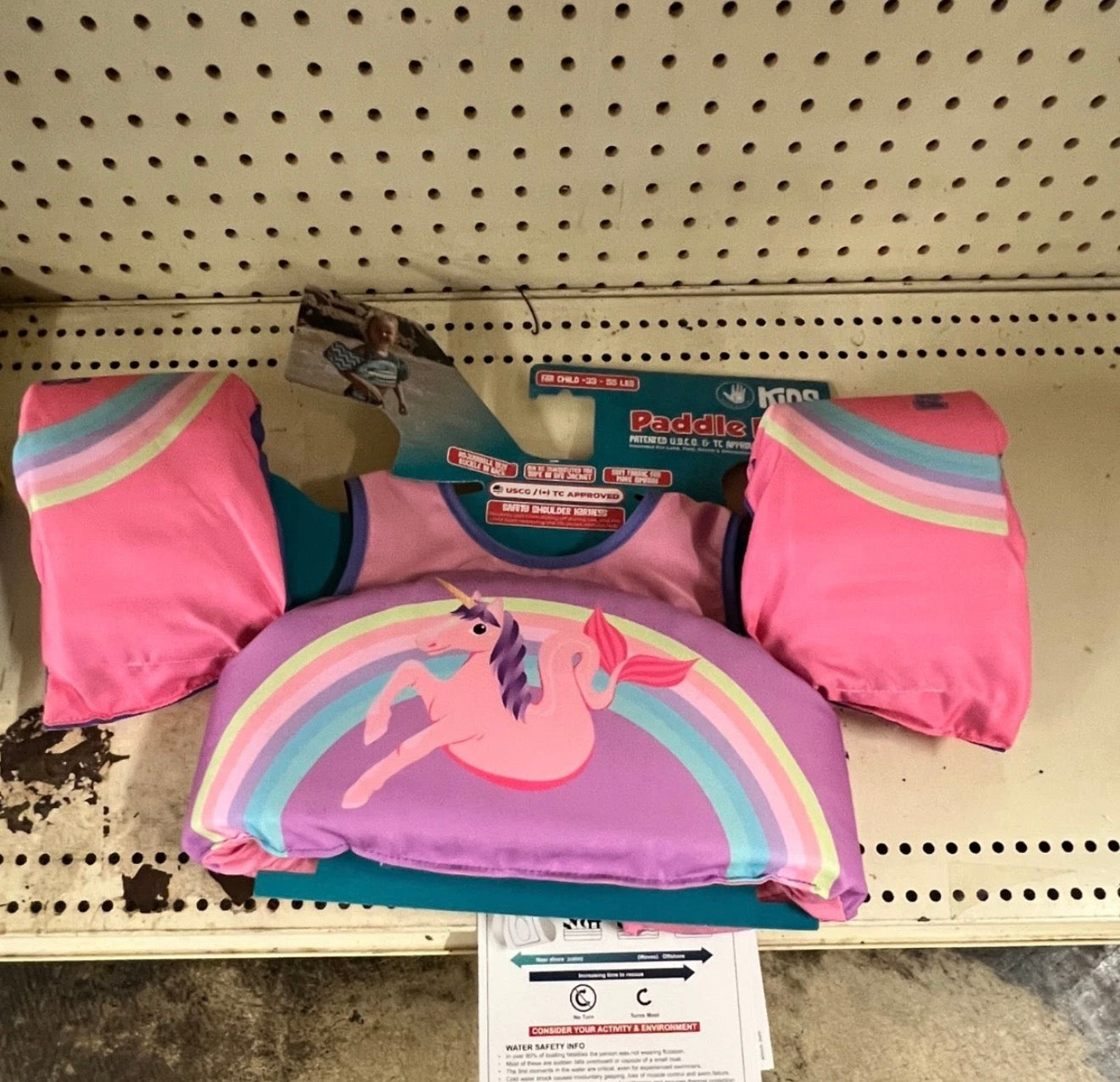 Body Glove Paddle Pal Life Jacket and Vest, Child, Girl's Unicorn