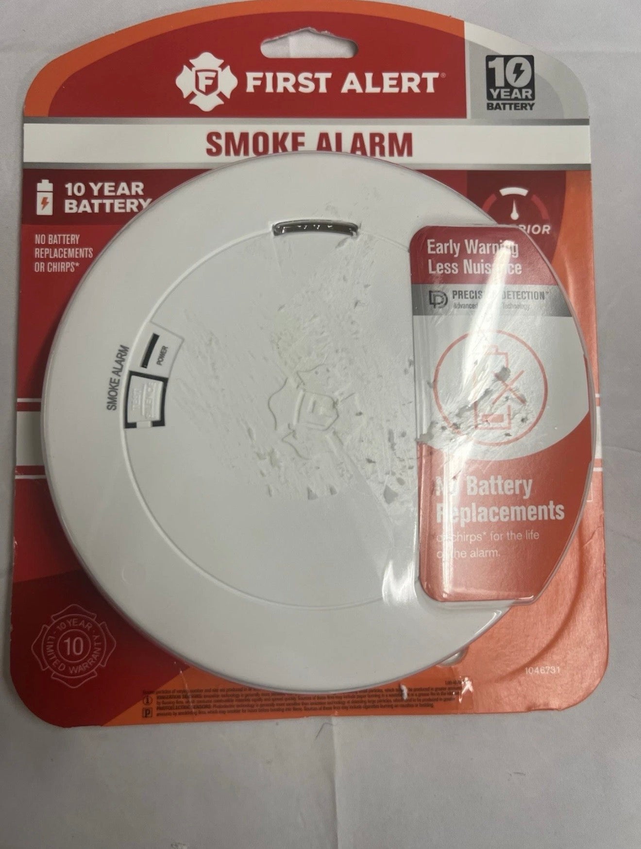 First Alert 1046731, Battery Photoelectric SensorSmoke Alarm