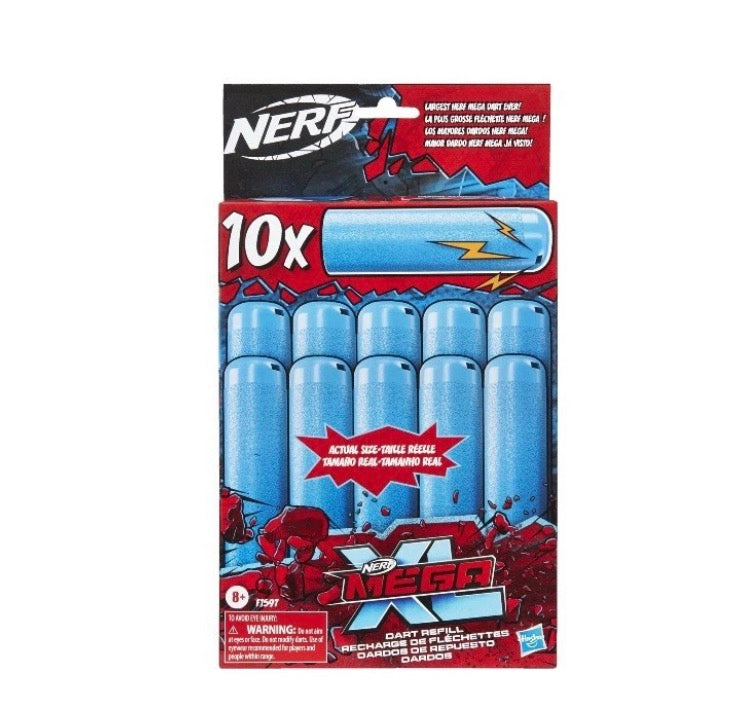 NERF F1597 Mega XL Dart Refill - Blue