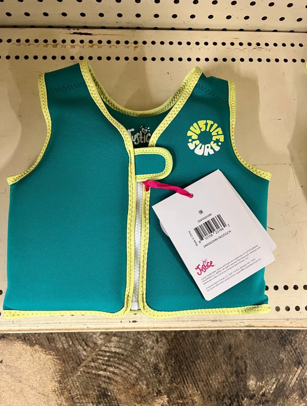 Justice Durable Neoprene Swimming Vest Kids, Olive