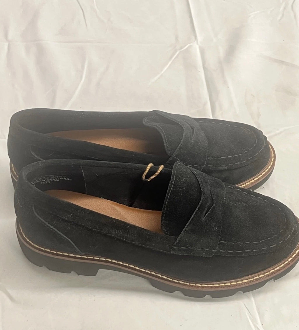 Blondo Women's Waterproof Dulce Loafer Black Suede Size 7W