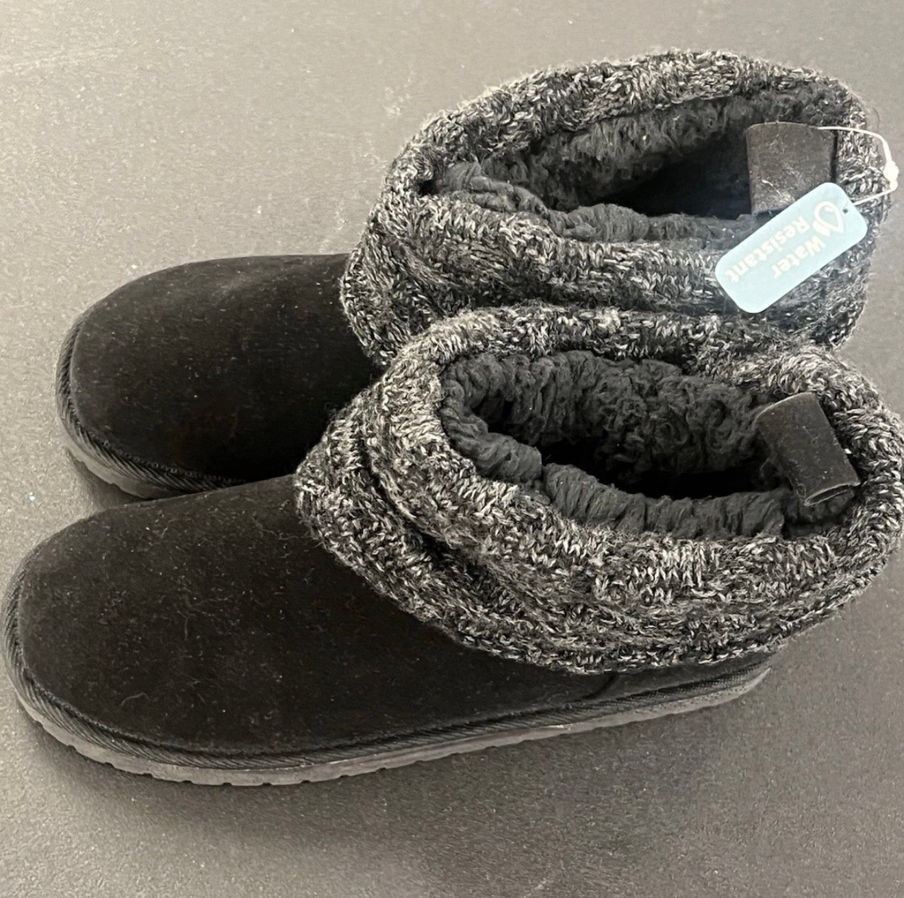 MUK LUKS Women's Laurel Sweater Boot Black Size 9