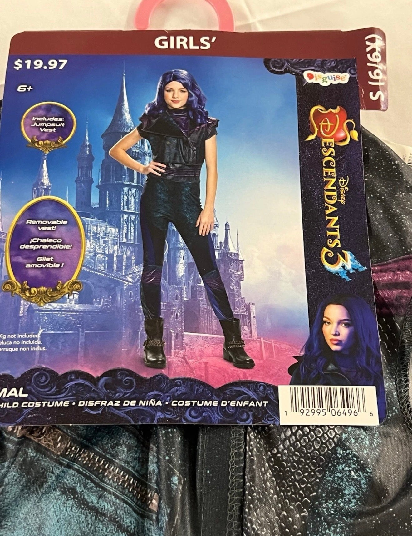 Girls Size Small (6-6x) Mal Classic Halloween Child Costume Disney Descendants 3