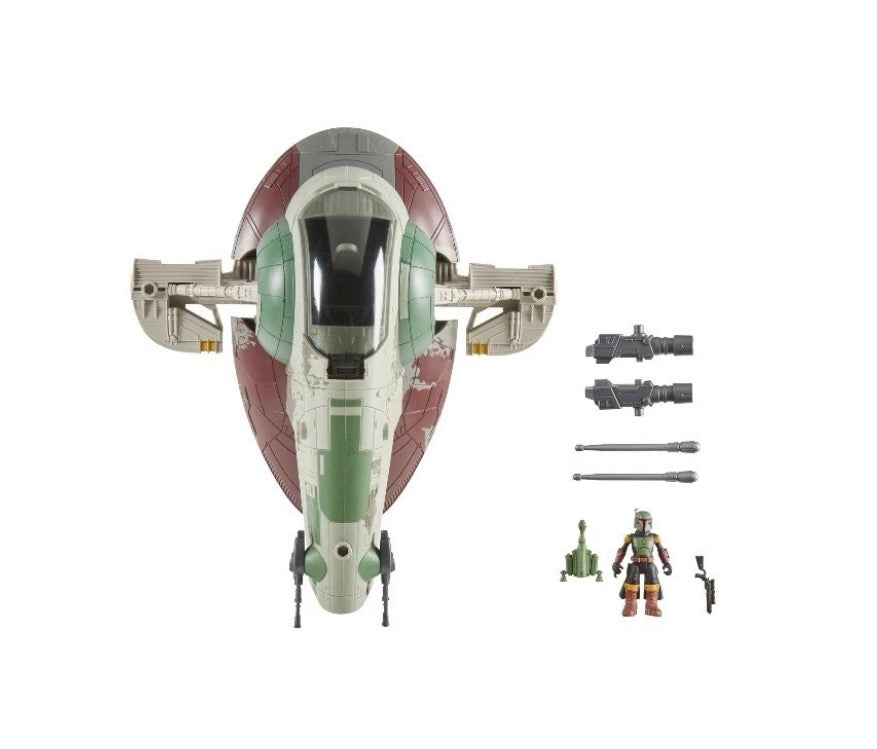 Star Wars Mission Fleet Starship Skirmish, Boba Fett Action Figure and Starship