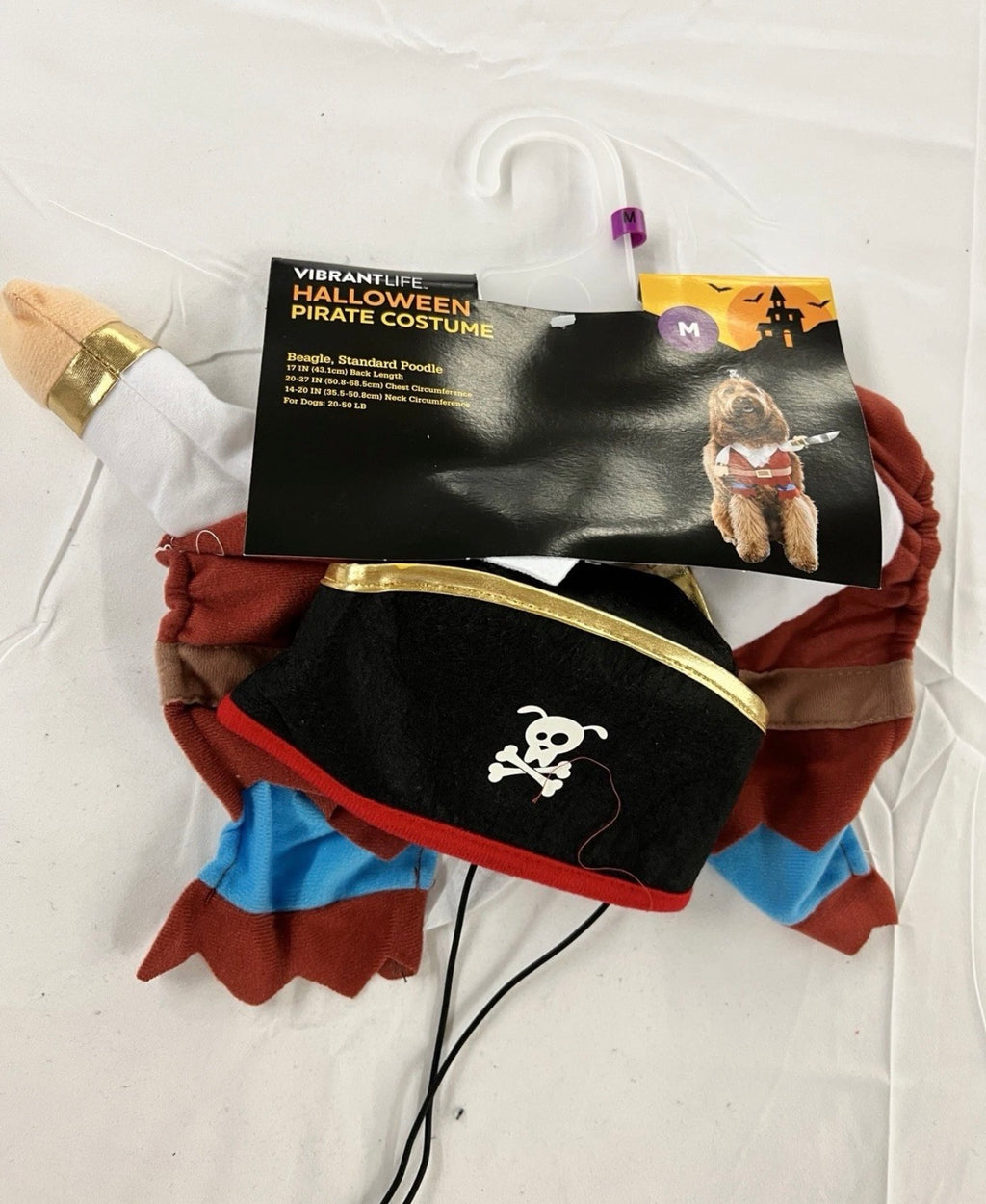 Vibrant Life Halloween Dog Costume and Cat Costume: Pirate, Size Medium