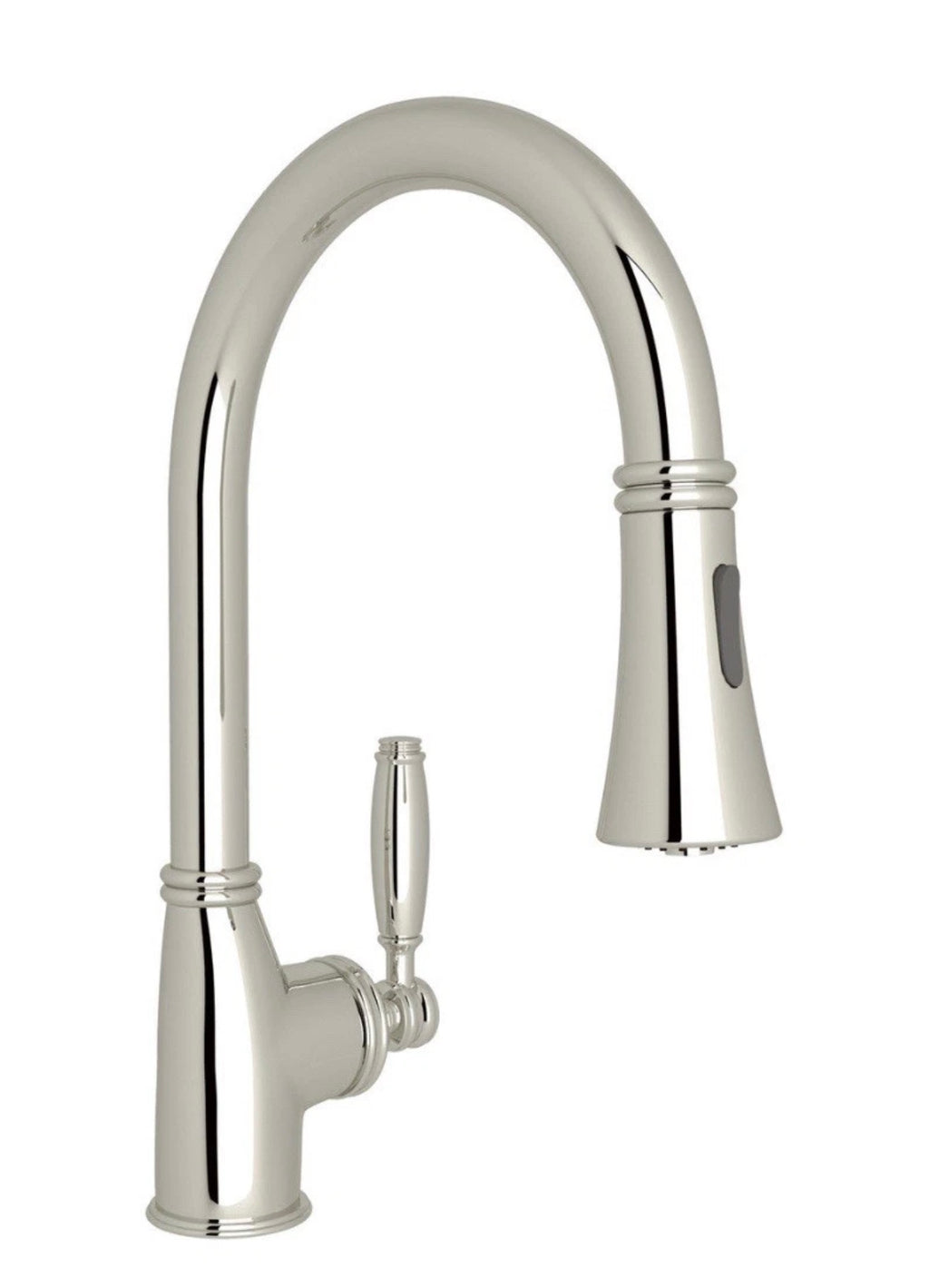 Rohl Gotham Polished Nickel High-Spout PullDown Kitchen Faucet with Lever Handle