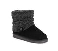 MUK LUKS Women's Laurel Sweater Boot Black Size 9