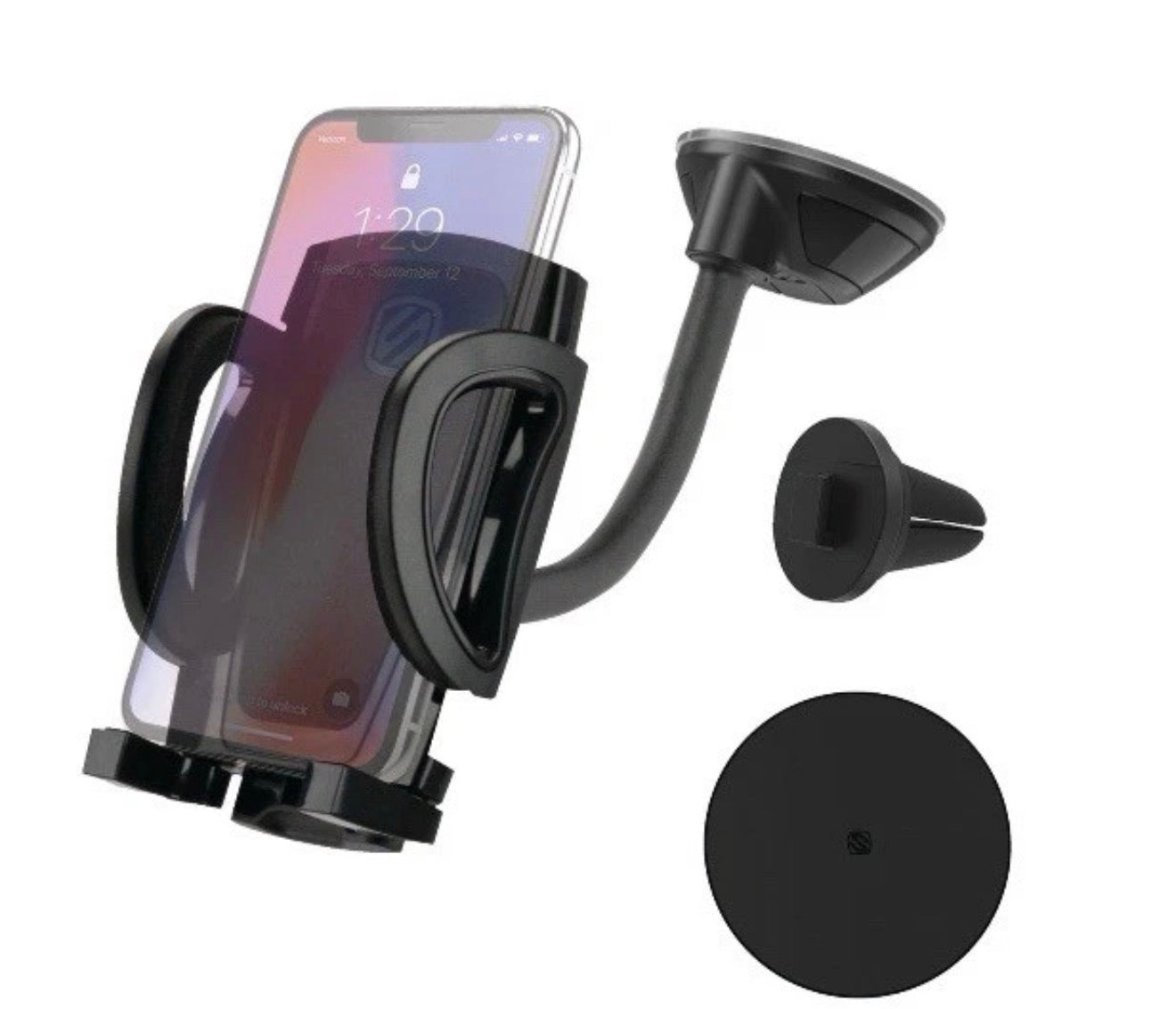 Scosche IHW10-SP1 4-in-1 Stick Grip Suction Cup Vent/Dash/Windshield Mount Kit B