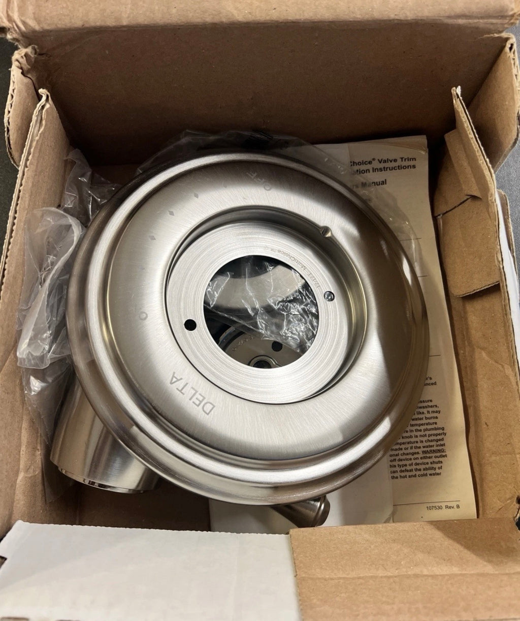 Delta Cassidy Stainless Steel 3.8125-Inches Universal Bathtub/Shower Trim ring