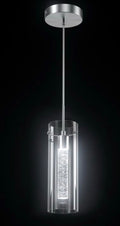 1 Pack Pendant Ceiling Light Fixture, Pendant Lights for Kitchen Island Crystal