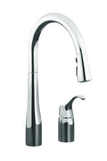 KOHLER Simplice Chrome Single Handle Deck-mount Pull-down Kitchen Faucet