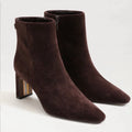 Sam Edelman Saige Bootie Chocolate , Pointed Toe, Mid Heel, Ankle, Size 7.5