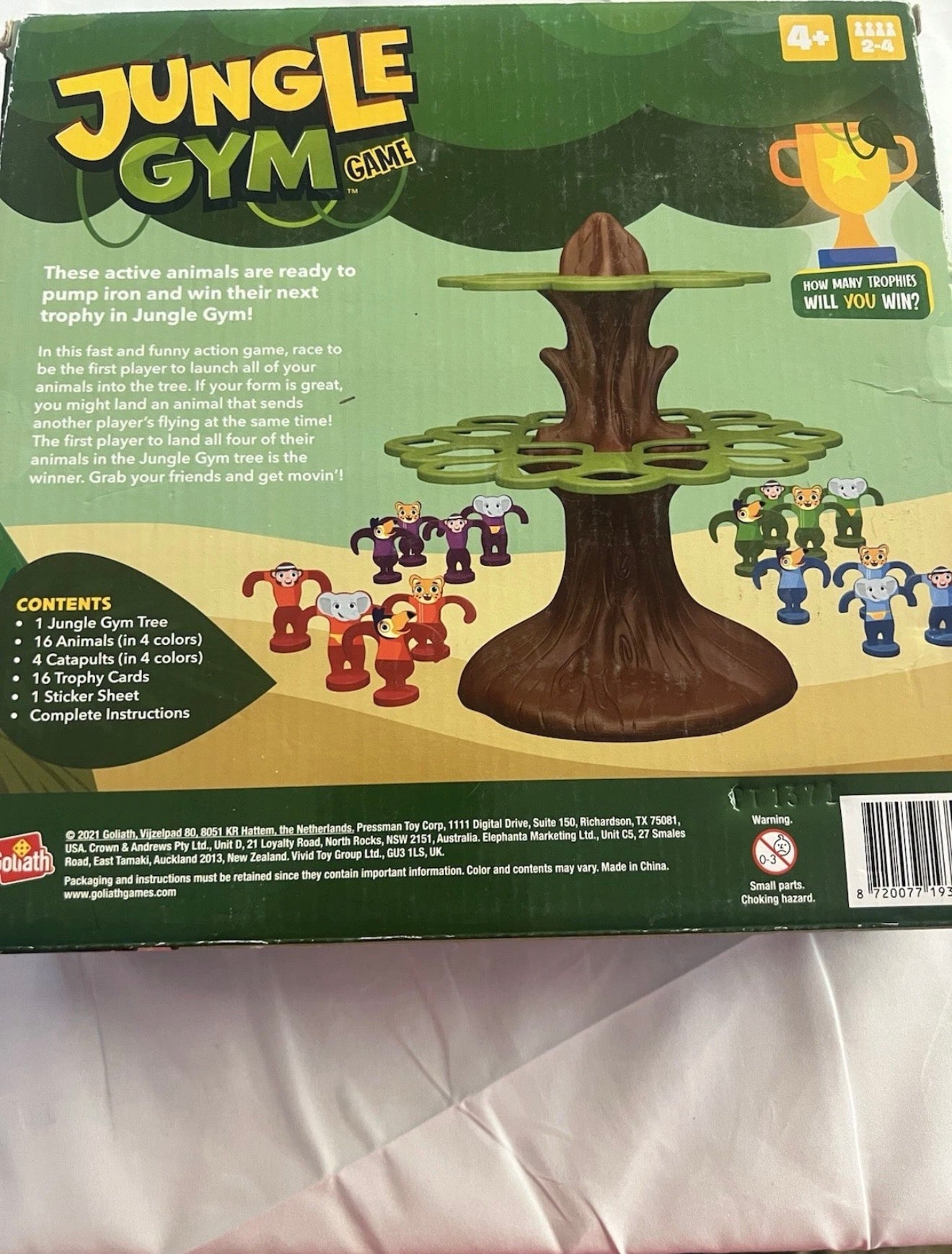 Goliath Jungle Gym Game -Catapult animals into the Tree to Win the Most Trophies
