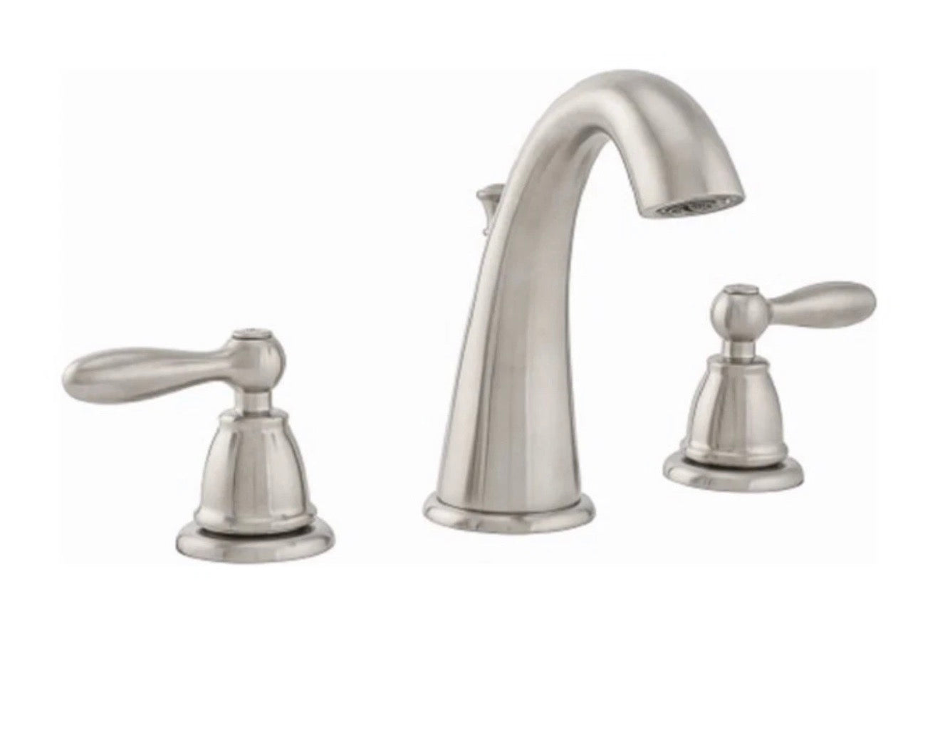 PROFLO Brushed Nickel Widespread 2-handle WaterSense Commercial Bathroom Sink