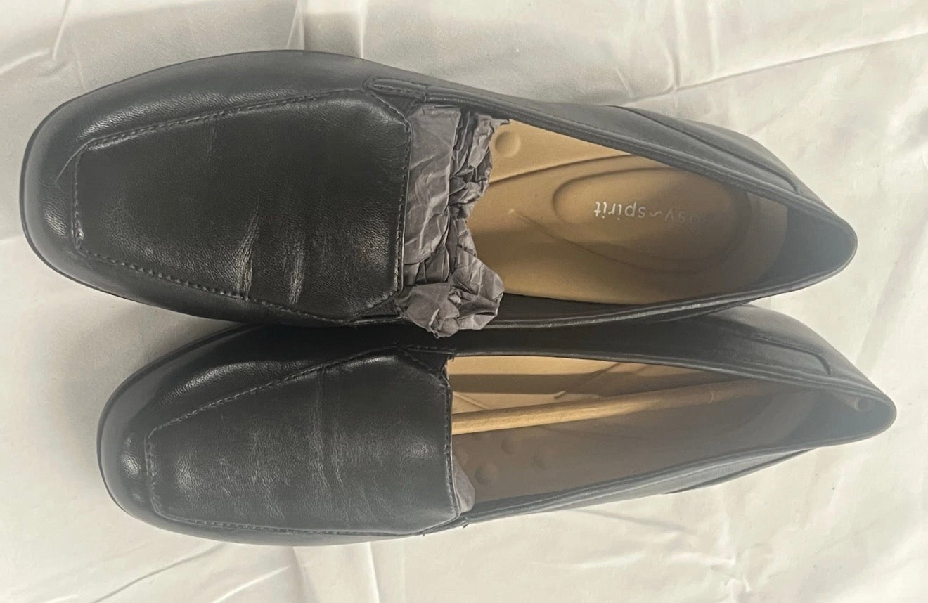 Devitt Casual Flats Women's Black Slip On Shoes Size 8