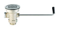 T&S Brass B-3940 3-in.Waste Drain Valve with Twist Handle and NPTAdapter