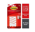 Command Medium Refill Strips for Wall Hooks, Damage Free Hanging, 9 Strips