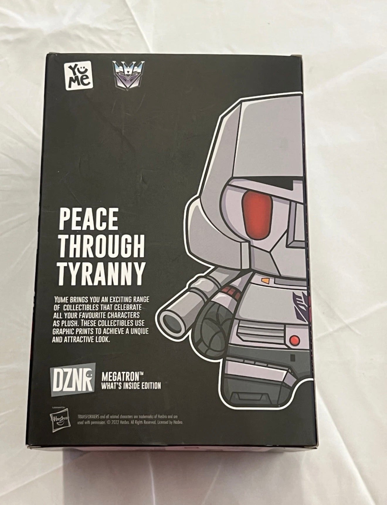 YuMe DZNR Collectible Plush Transformers -Megatron