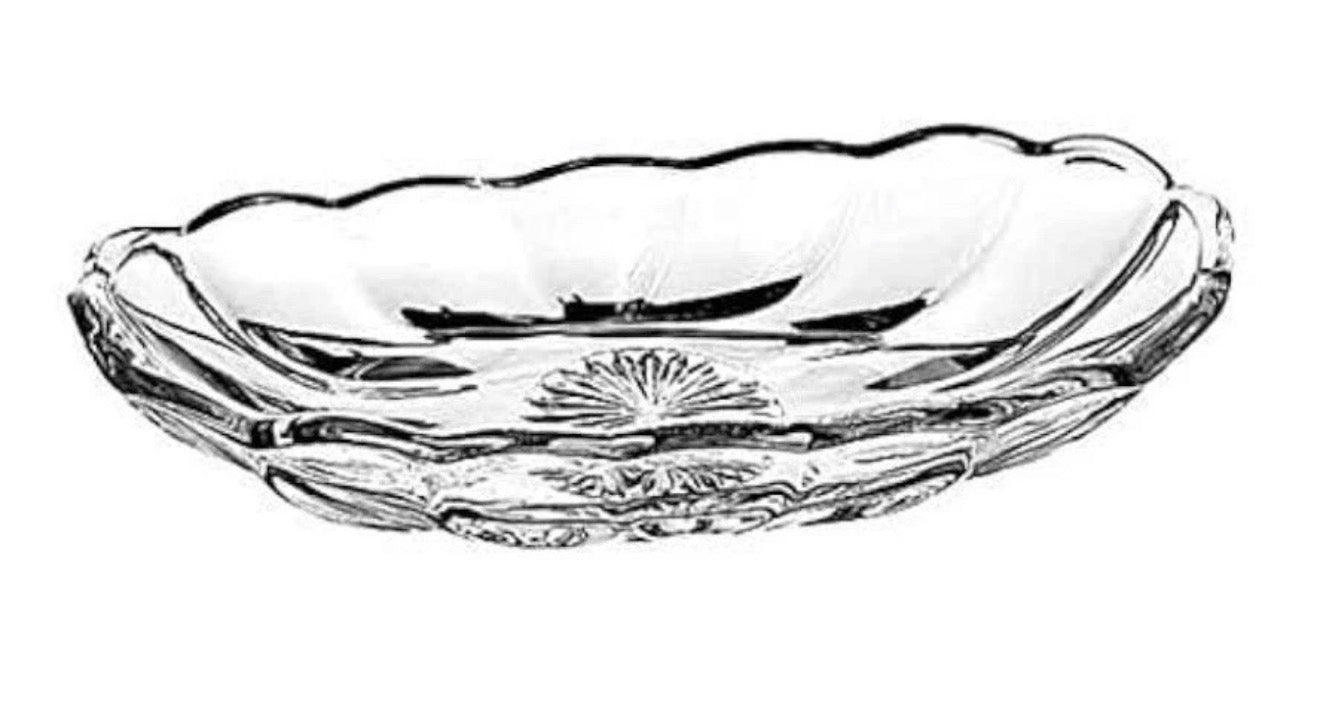 Anchor 561G 8-1/4 oz Banana Split Dish, Crystal - 2/Pack