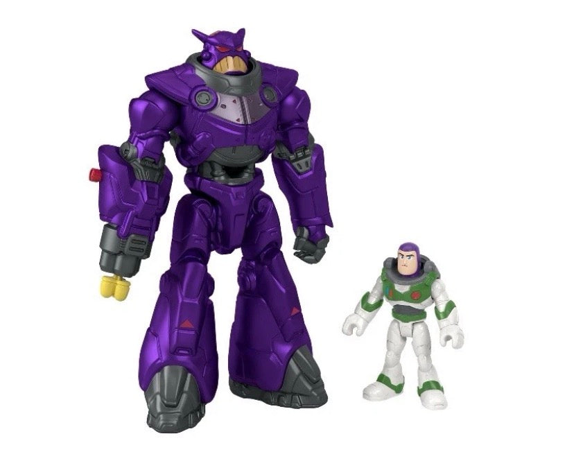 Disney and Pixar Lightyear Toys Imaginext Battle Blast Zurg & Buzz Lightyear