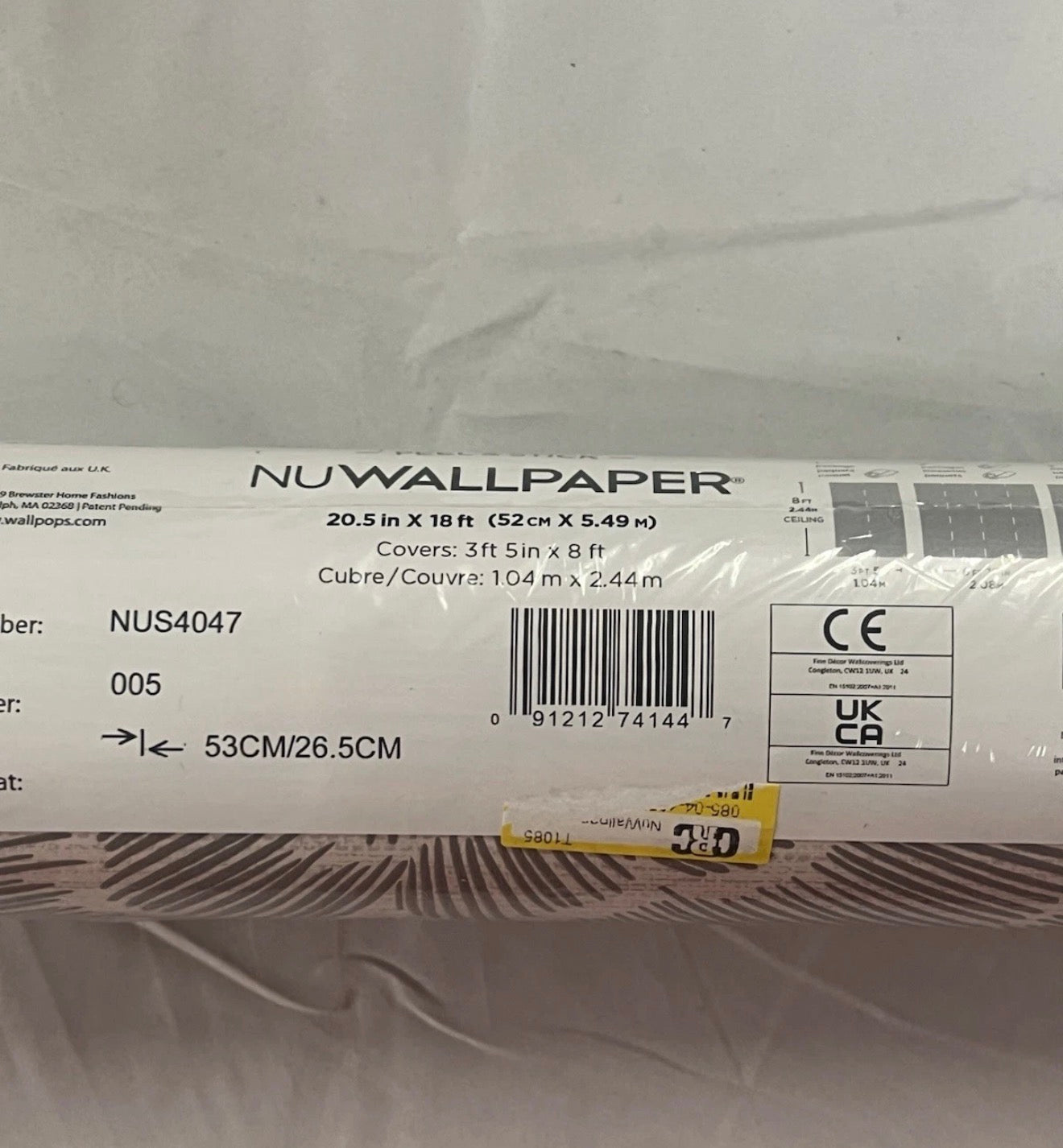 Nuwallpaper Charcoal Saraya Peel & Stick Wallpaper