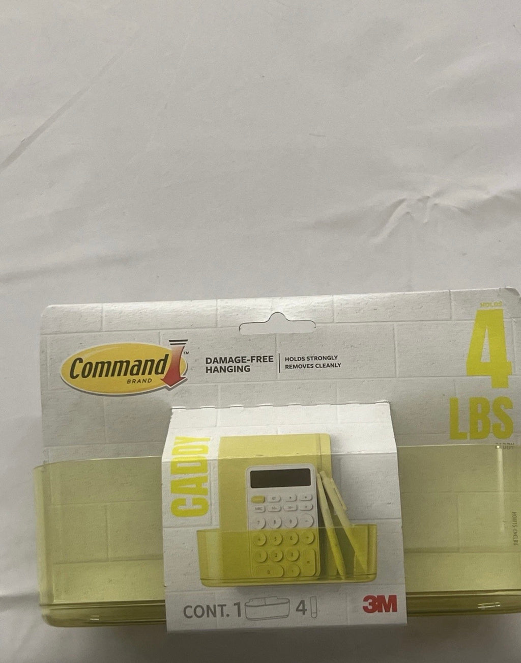 Command Large Caddy, Organize Damage-Free, 1 caddy, 4 strips (HOM-15)