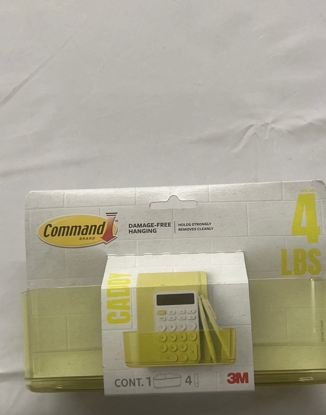 Command Large Caddy, Organize Damage-Free, 1 caddy, 4 strips (HOM-15)
