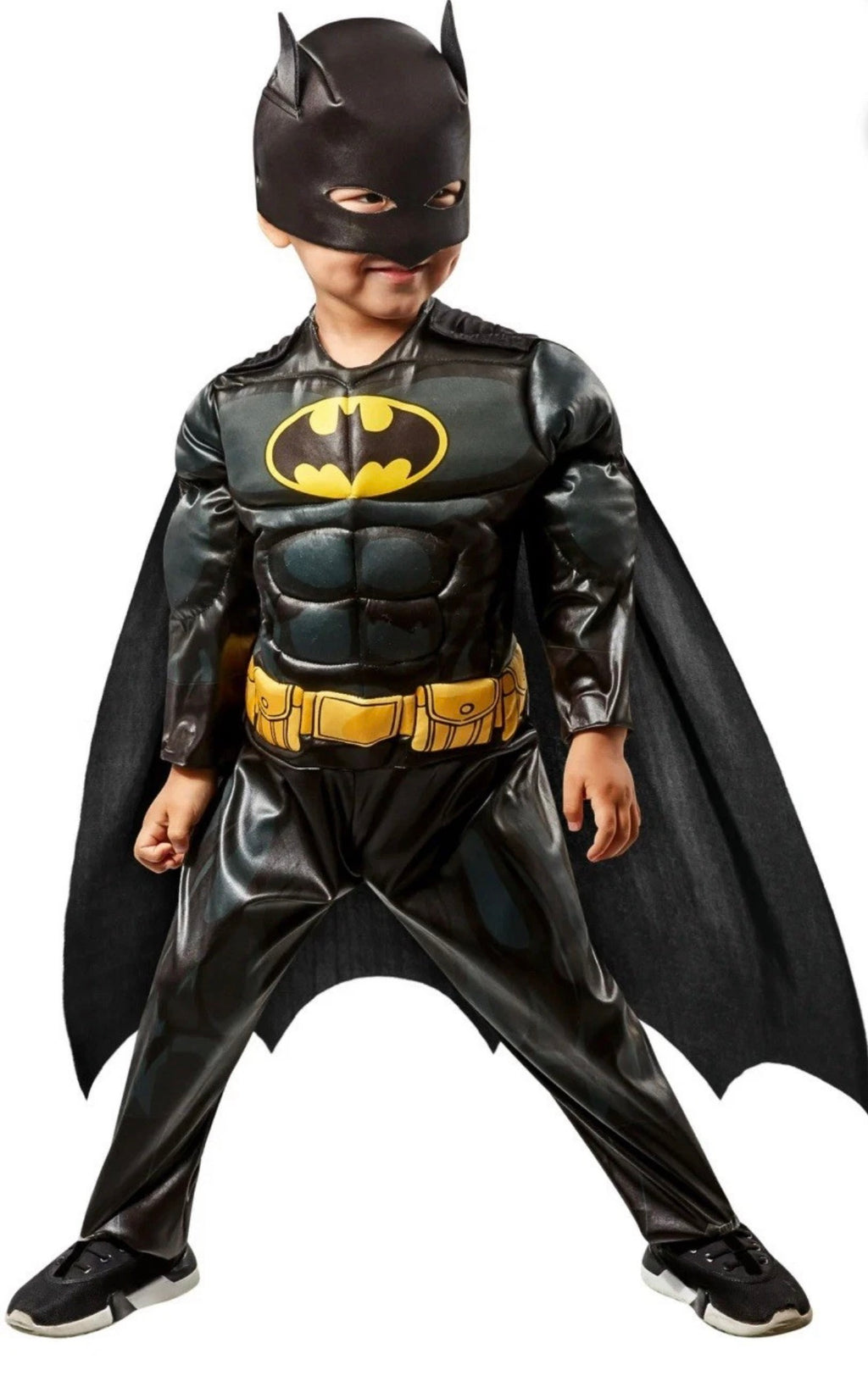 DC Batman Toddler Boys Halloween Costume 4T Rubies II Muscle Chest
