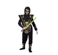 Gold Skull Ninja Halloween Costume for Children, Boys Size XL (14/16)