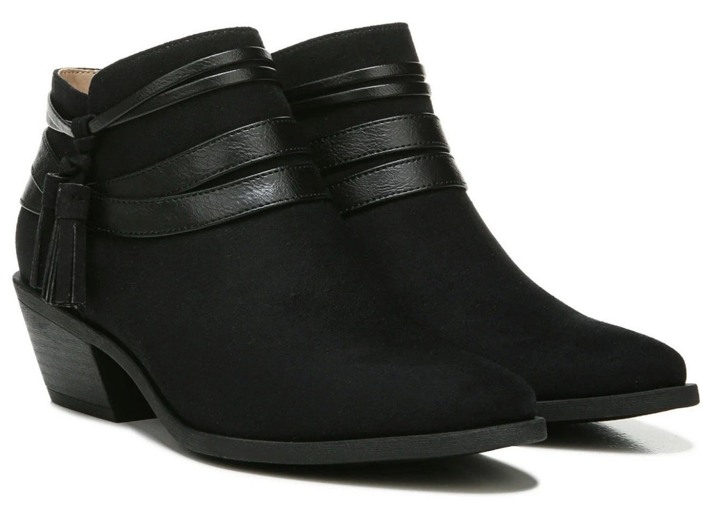 LifeStride Womens Paloma Booties - Medium & Wide Width 7.5 Black