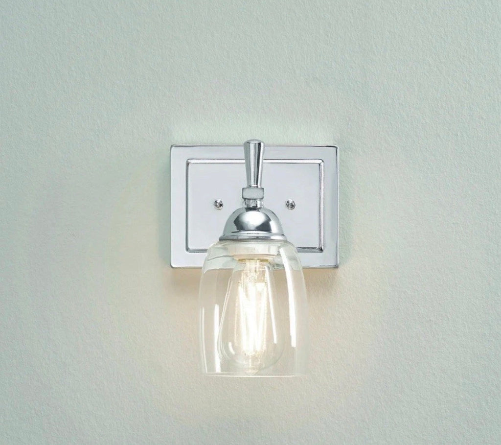 Better Homes & Gardens Chandler Industrial 1-Light Indoor Wall Sconce, Chrome