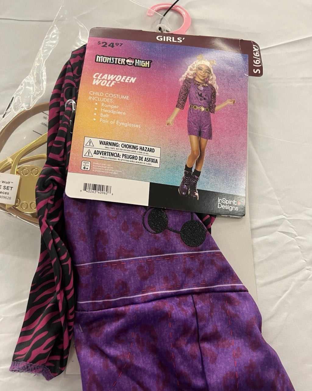 InSpirit Designs Clawdeen Halloween Costume Female, Child 6-6x, Multi-Color