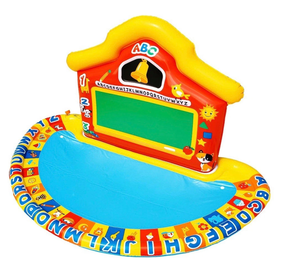 Banzai JR School Splash Learning Mat Multicolor Sprinkler Pool Kids Alphabet