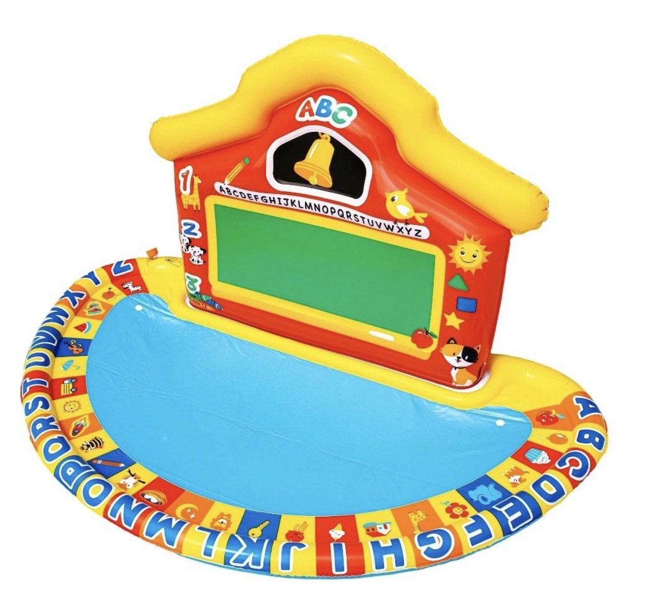 Banzai JR School Splash Learning Mat Multicolor Sprinkler Pool Kids Alphabet