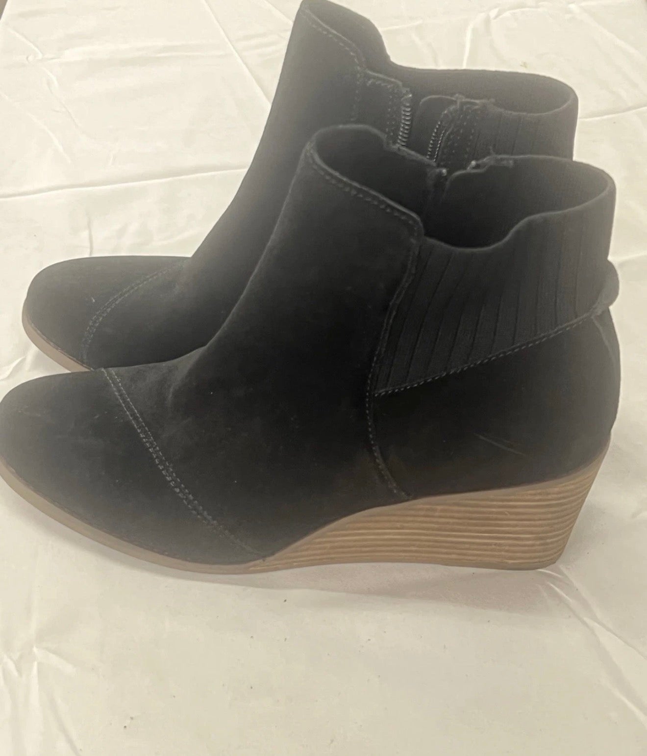 TOMS Women's, Sadie Boot Black, Size 9.5