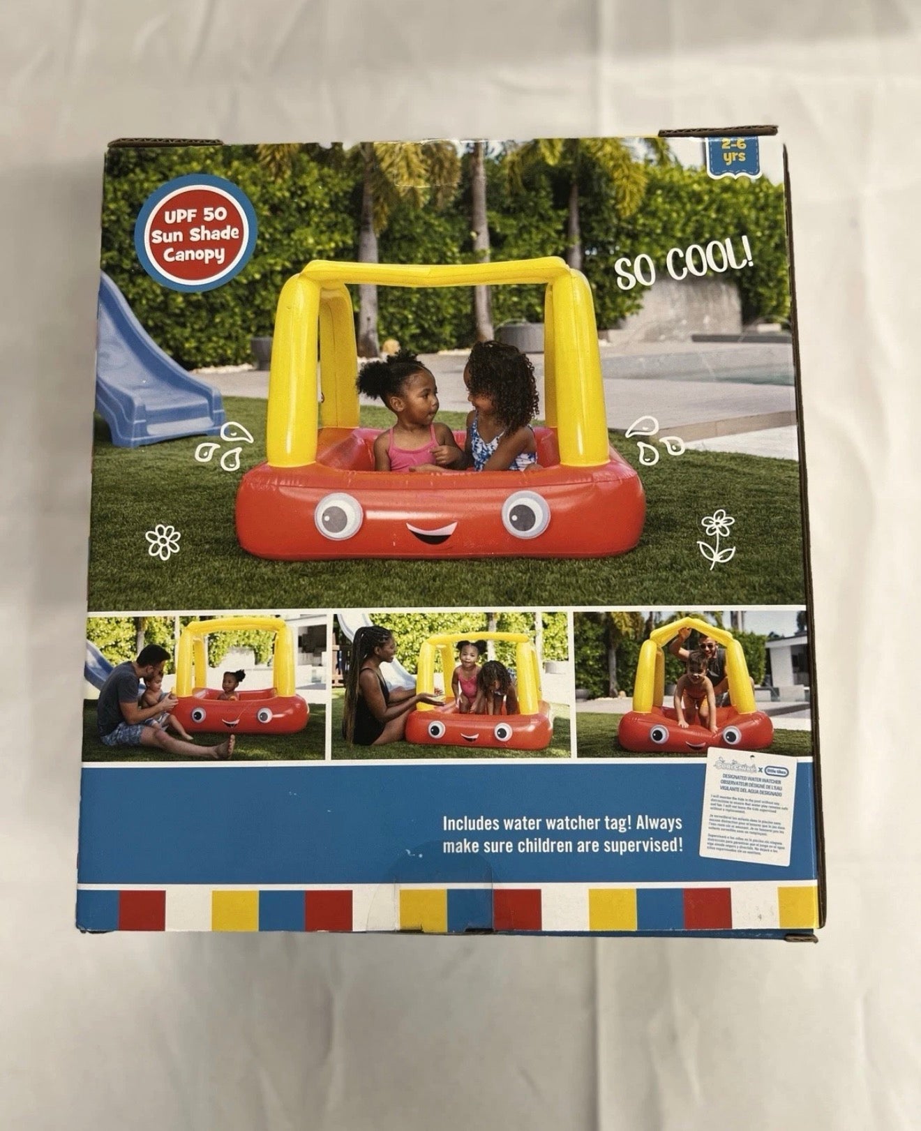 Little Tikes Cozy Coupe Sun-Shade Inflatable Kiddie Pool