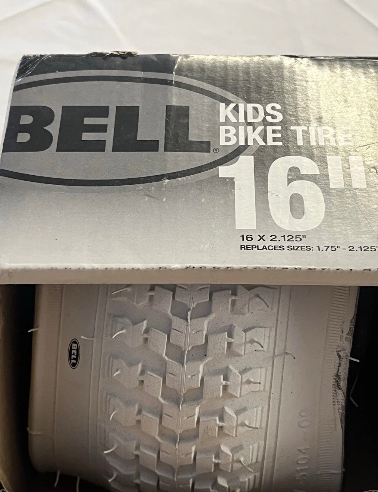 Bell Sports Standard Kids Bike Tire, 16" x 1.75-2.25",White