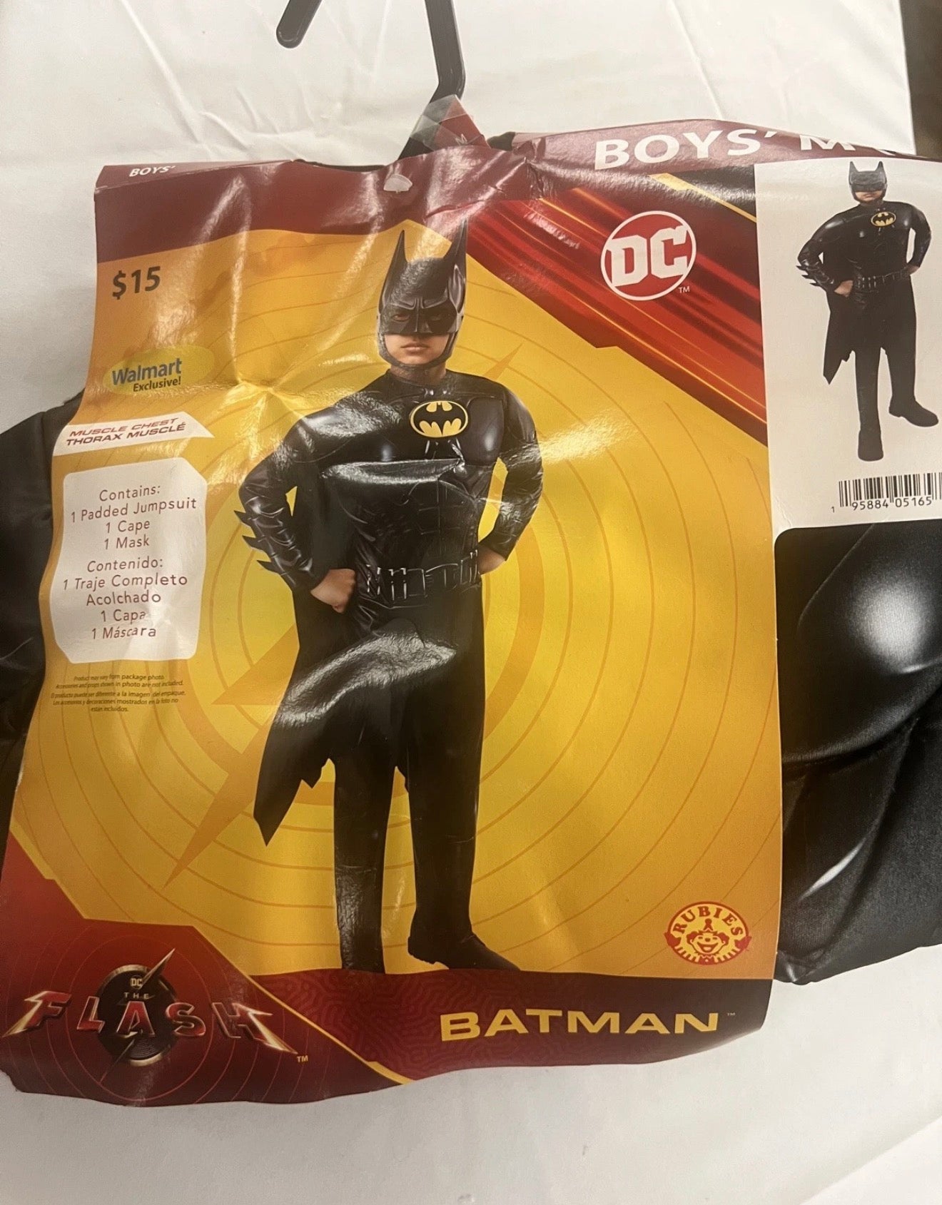 The Flash (2023) Michael Keaton Batman Costume for Children Boys Medium (Size 8)
