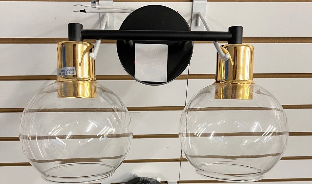 Bathroom Light Fixtures, 2-Light Modern Bathroom Vanity Light