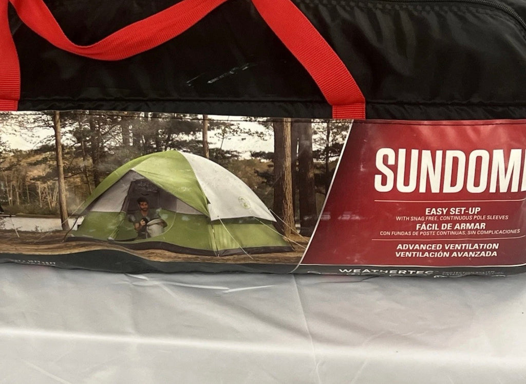 Coleman 6-Person Sundome Dome Camping Tent, 1Room, Green