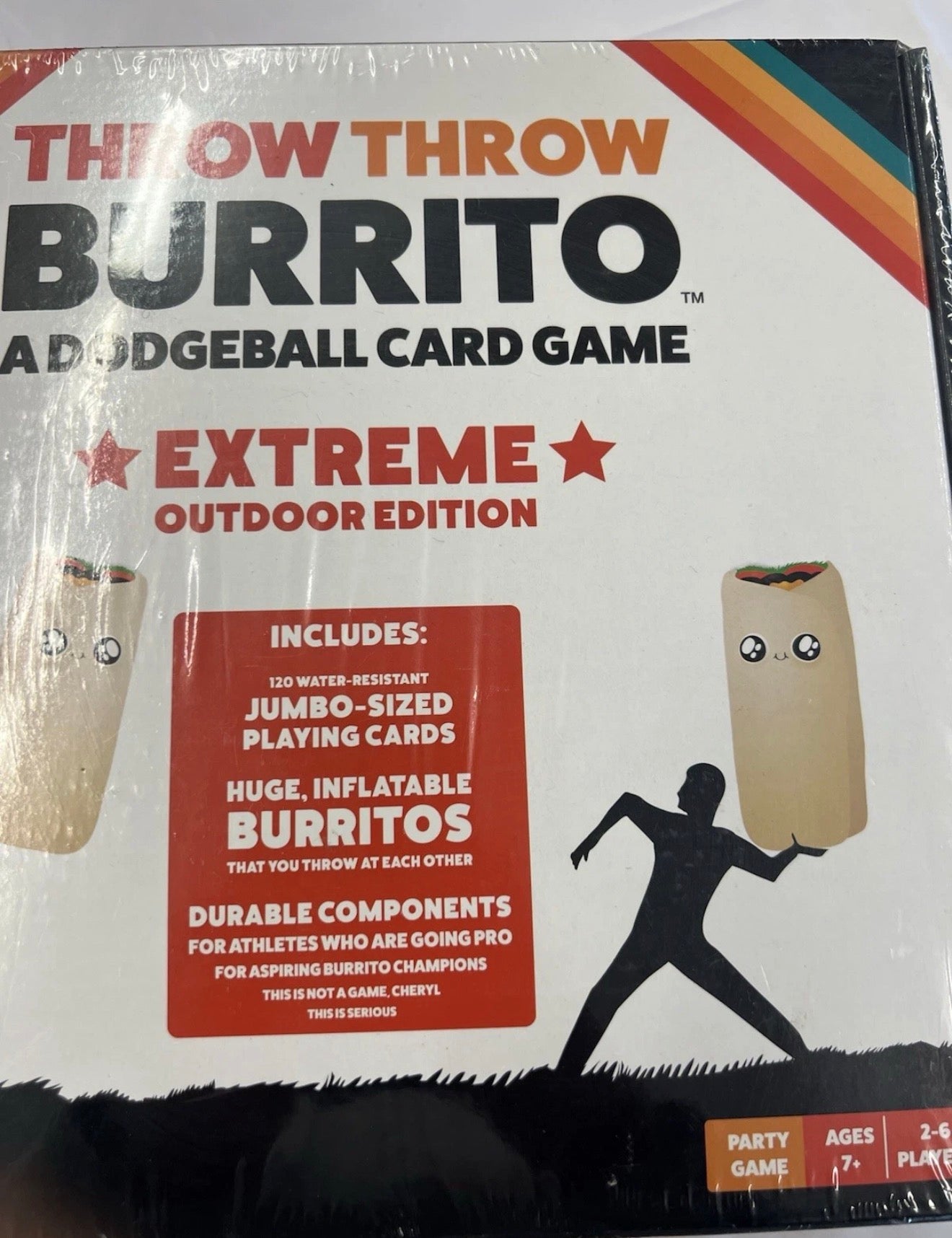 Throw Throw Burrito Extreme Outdoor Party Game