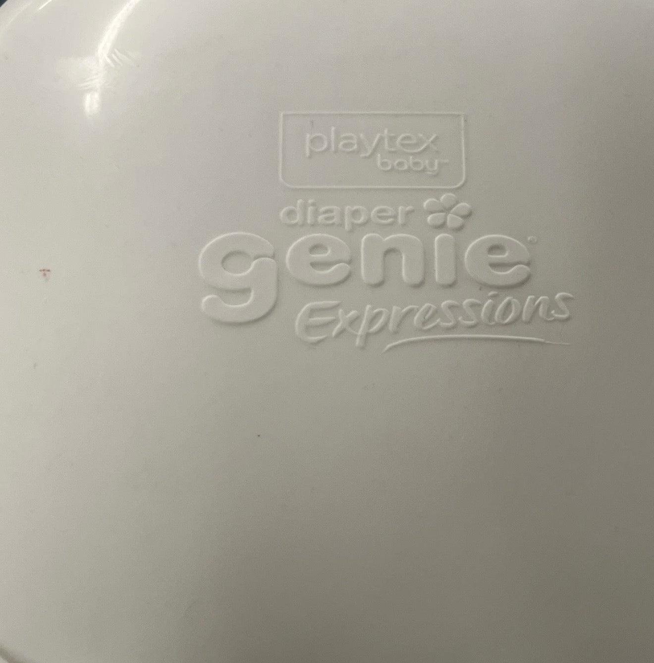 Playtex Diaper Genie Expressions Pail, Infant, Newborn, Toddler, White, Plastic